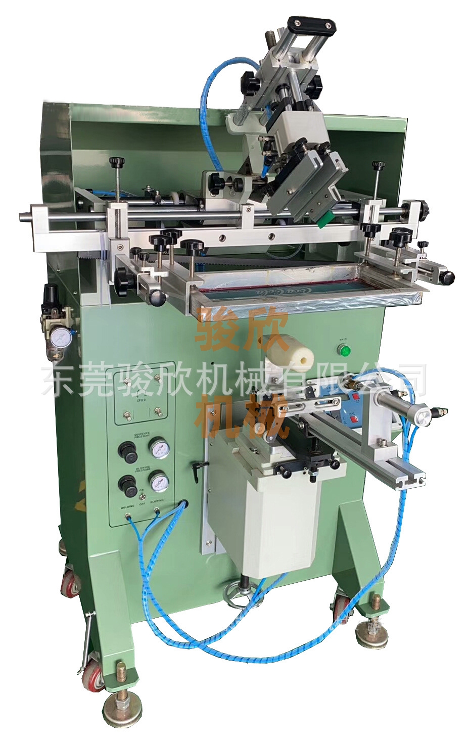 半自動杯子絲印機手動上料瓶子絲網(wǎng)印刷機奶茶杯滾印機餐盒印字機